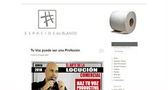 Desktop Screenshot of espaciosenblanco.com